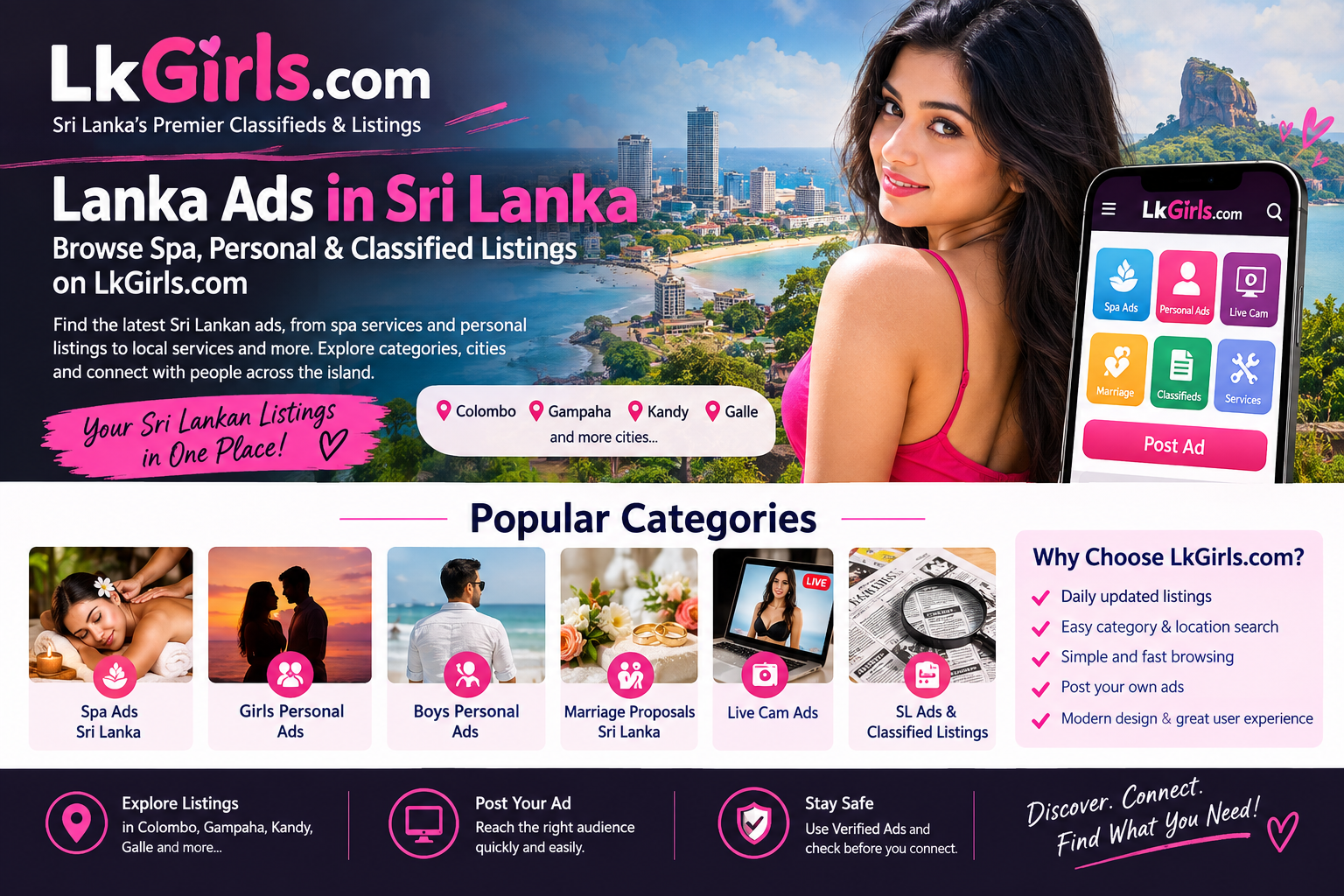Lanka Ads in Sri Lanka – Browse Spa, Personal & Classified Listings on LkGirls.com